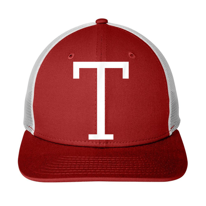 Letter T Initial Name Monogram Capital Letter T Shirt Snapback Trucker Cap by hollymu | Artistshot