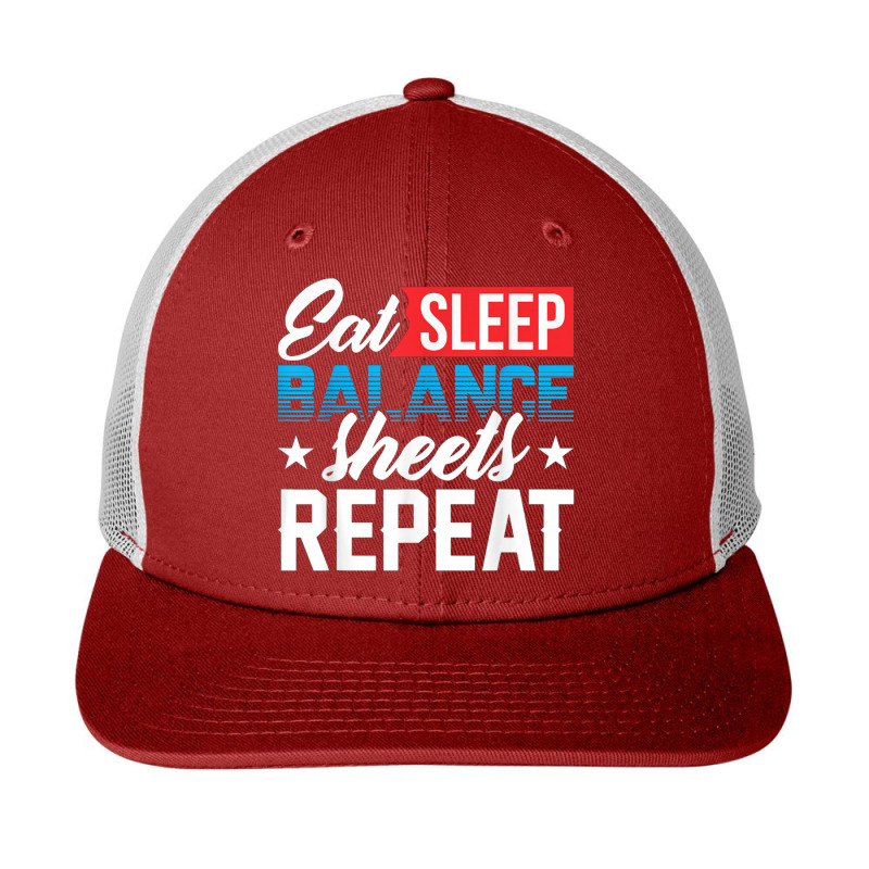 Balance Sheet Accountant Cpa Bookkeeper Software Funny Cute Snapback Trucker Cap | Artistshot