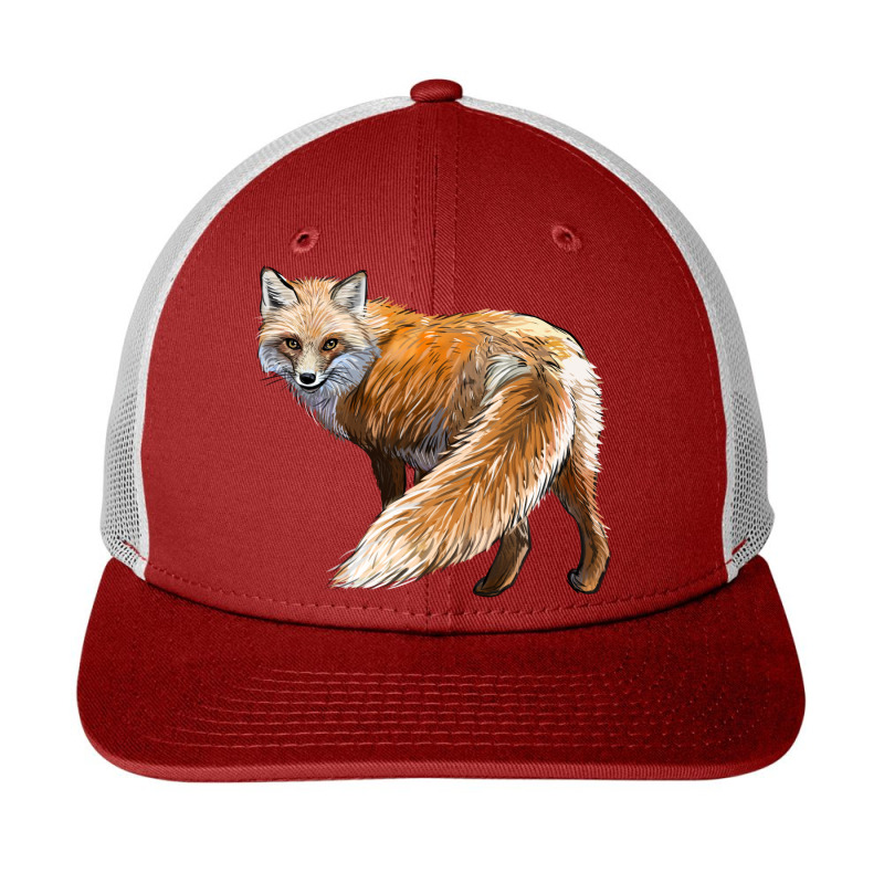 Red Fox Snapback Trucker Cap by LillyAllenDesigns | Artistshot