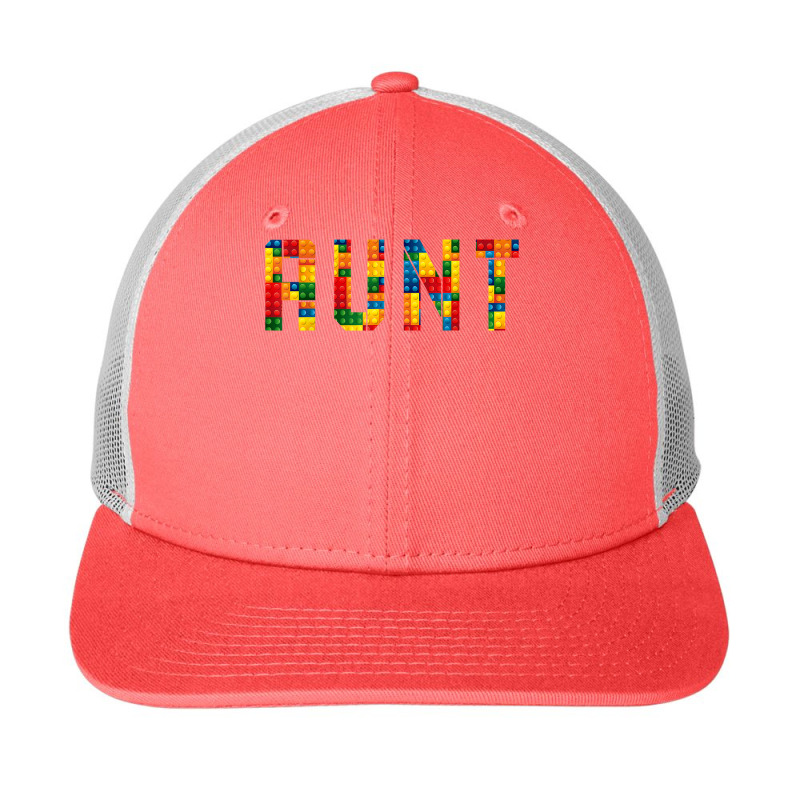 Birthday Brick Builder Funny Blocks Master Builder Aunt T Shirt Snapback Trucker Cap | Artistshot