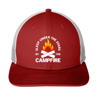 Under The Stars By The Campfire Snapback Trucker Cap | Artistshot