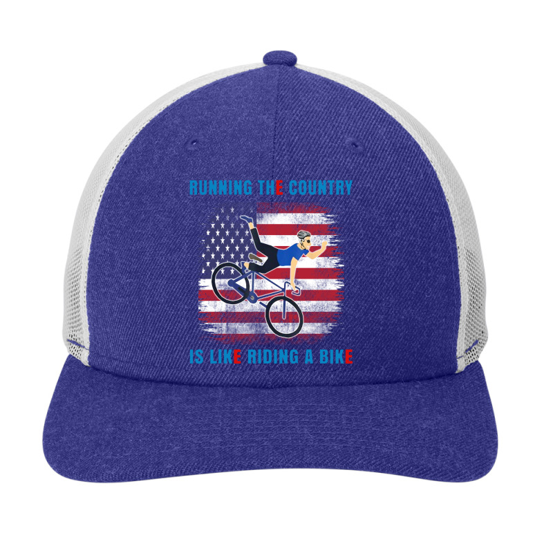 Biden Running The Country Is Like Riding A Bike Snapback Trucker Cap | Artistshot