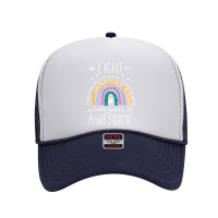 Eight Whole Years Of Awesome 8 Year Old Gifts 8 Bday Rainbow T Shirt Foam Trucker Hat | Artistshot