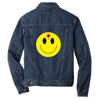 Smiley Face With Bullet Hole Men Denim Jacket | Artistshot