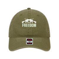 Independence Day T  Shirt Freedom Crossed M4 A1 Machine Guns For Veter Dyed Cap | Artistshot