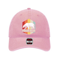 Bear Polar Bear Retro Colorful Sunset White Bears 510 Forest Dyed Cap | Artistshot