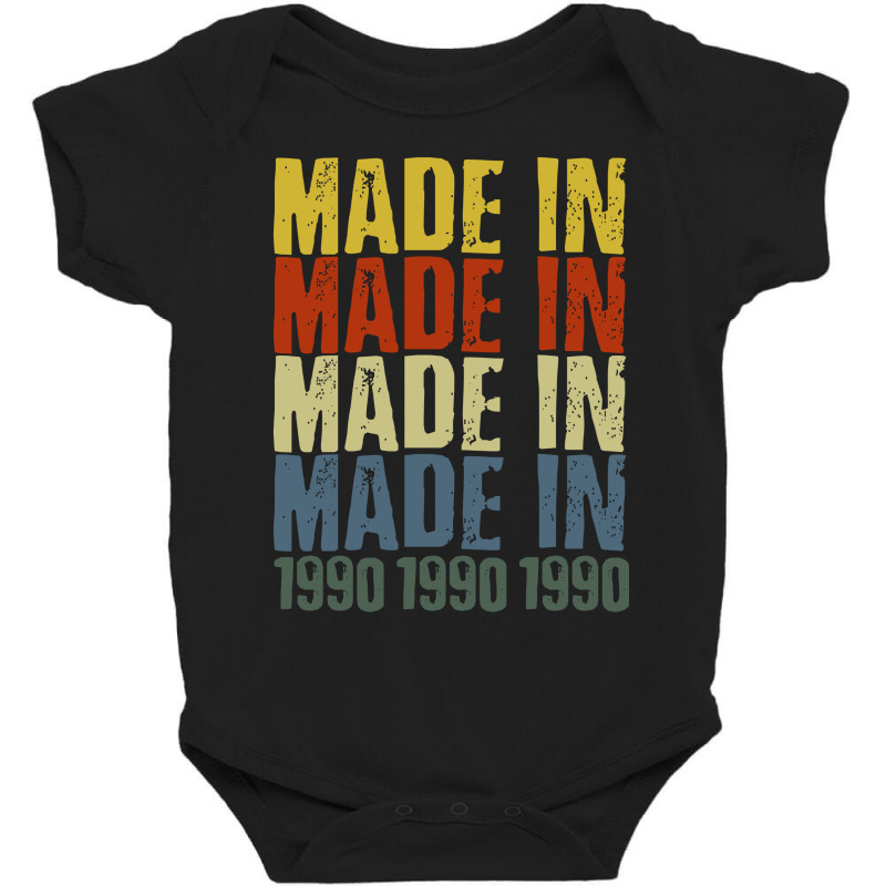 Made In 1990 Baby Bodysuit by autlu2024 | Artistshot