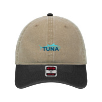 Line Art Blue Tuna Illustration Dyed Cap | Artistshot