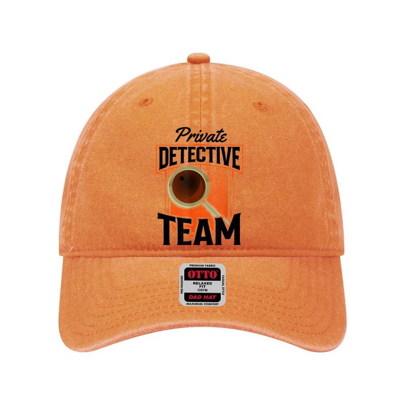 Private Detective Team Spy Investigator Investigation T Shirt Dyed Cap by MoczoTenleigh | Artistshot