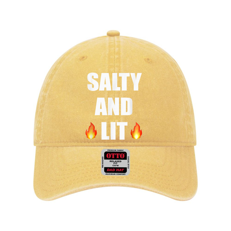 Salty And Lit T Shirt Christian Bold Faith Hope Joy Tee Dyed Cap | Artistshot