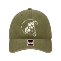 Just Wanna Ride Dyed Cap | Artistshot