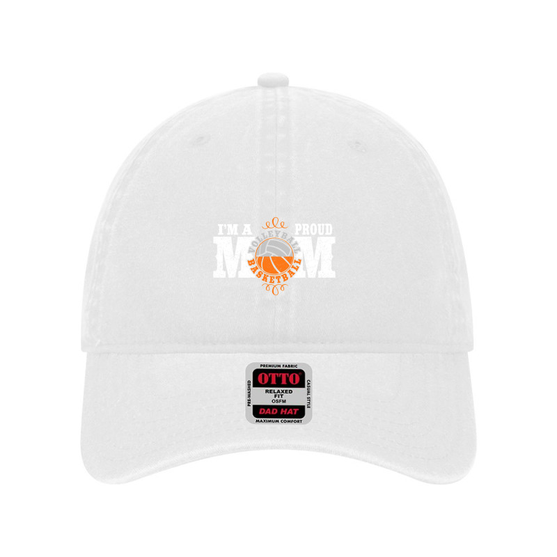 I'm A Proud Basketball Volleyball Mom   Combined Sports T Shirt Dyed Cap by longduong89 | Artistshot