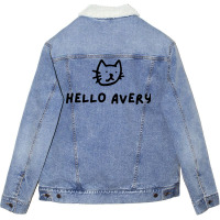 Cat Hello Every Unisex Sherpa-lined Denim Jacket | Artistshot