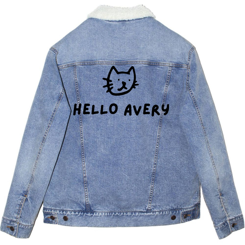 Cat Hello Every Unisex Sherpa-lined Denim Jacket | Artistshot