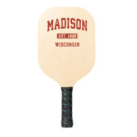 Madison Wisconsin Wi Vintage Athletic Sports Design , Best Gift, Costu Pickleball Paddle | Artistshot