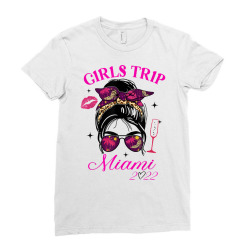 Girls Trip Miami 2022 For Women Weekend Vacation Party T Shirt Ladies Fitted T-shirt Designed By Yurivinpco