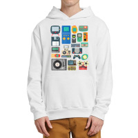 80s 90s Video Game Retro Vintage Classic Arcade Painting Urban Pullover Hoodie | Artistshot