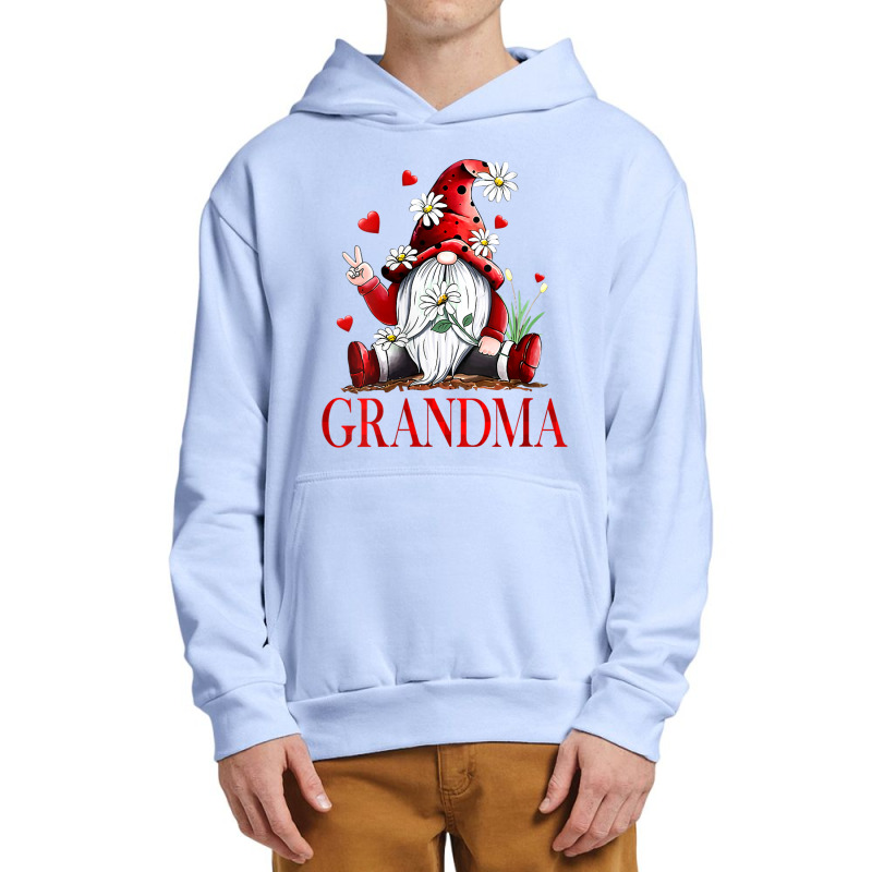 Womens Funny Love Being Called Grandma Gnome Valentine Day Matching Urban Pullover Hoodie | Artistshot