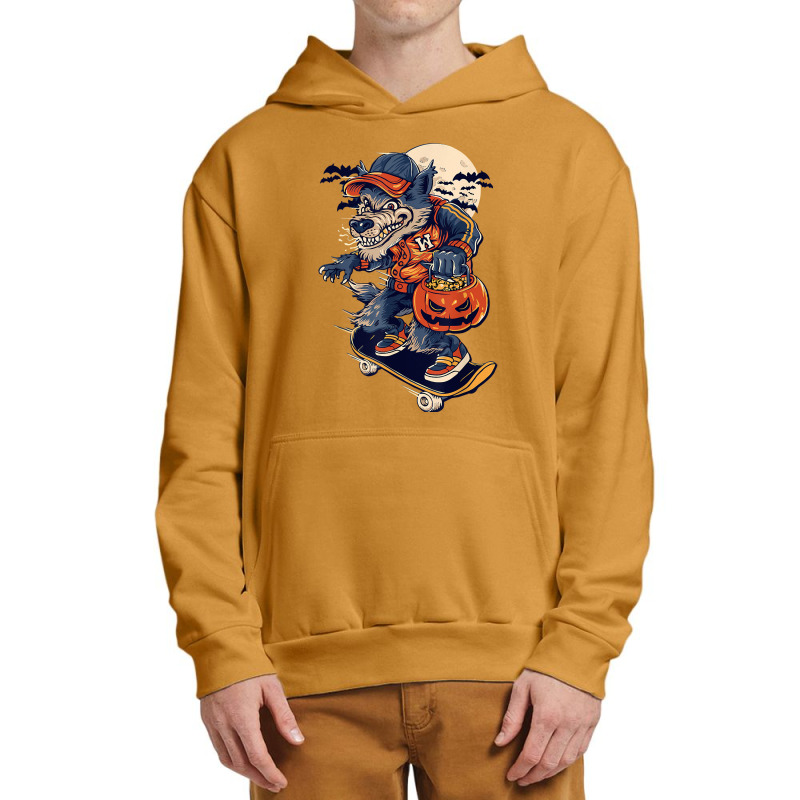 Skateboard Werewolf Kids Halloween T Shirt Urban Pullover Hoodie | Artistshot