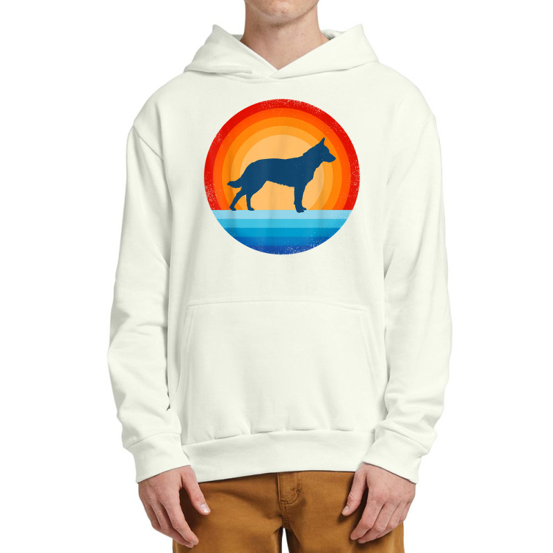 Blue Heeler Australian Cattle Dog Retro Vintage 70s Sunset T Shirt Urban Pullover Hoodie by densonozmastonmq | Artistshot