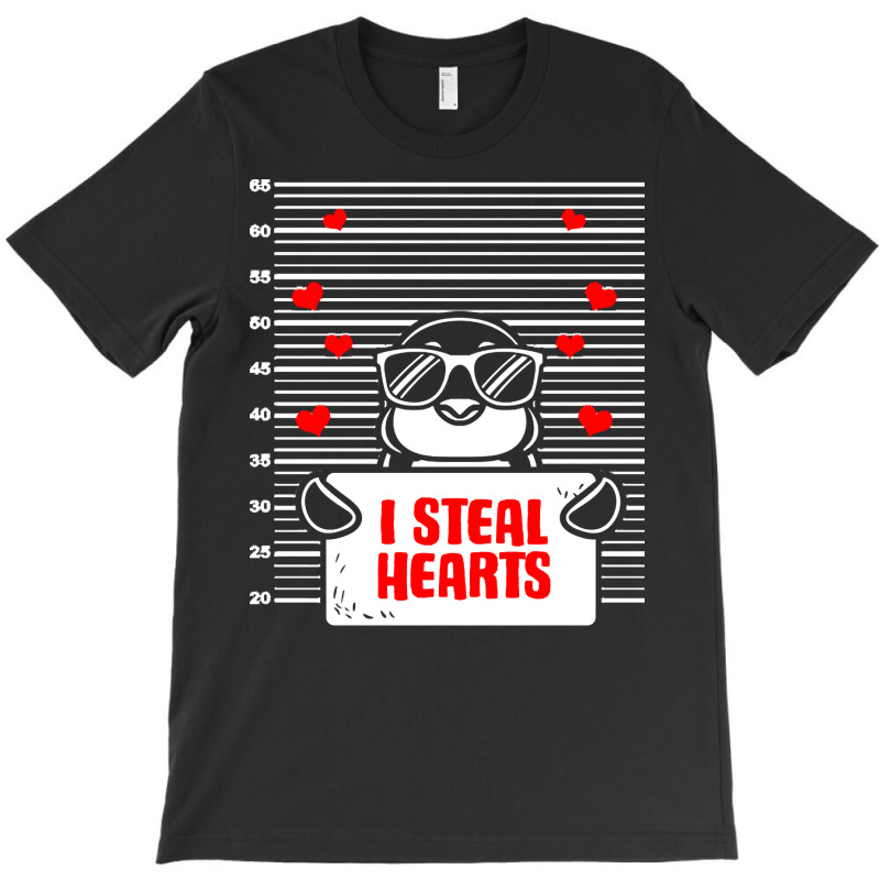 Penguin T  Shirt Penguin Valentines Day Bird Lover Valentine Penguin T-shirt | Artistshot