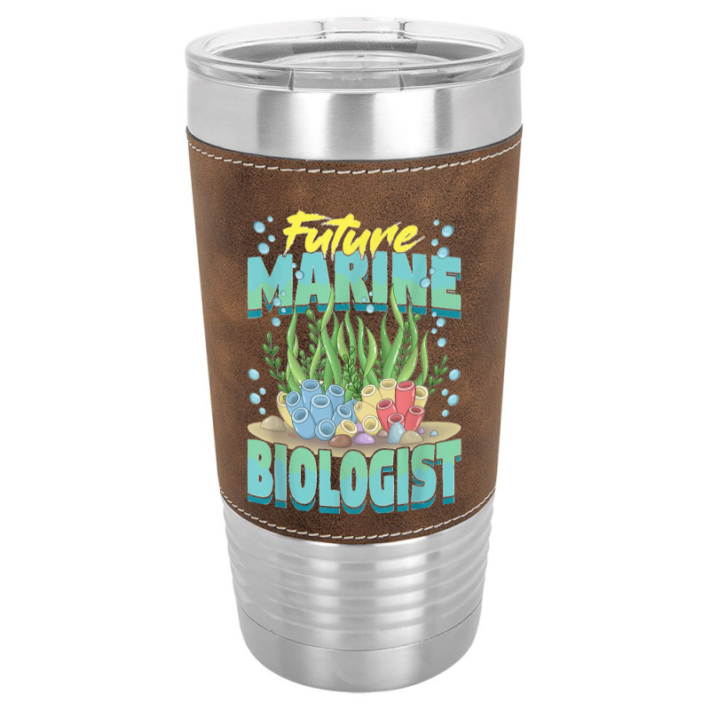 Future Marine Biologist Ocean Life Marine Biology Student Leatherette Tumbler | Artistshot