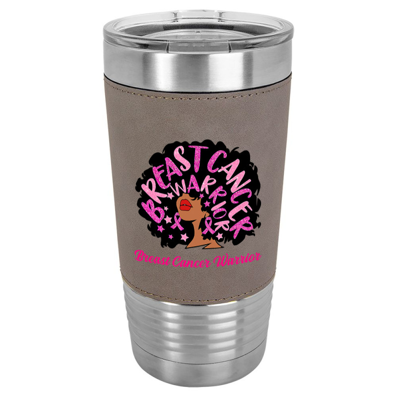 Breast Cancer Warrior Queen Black Woman Pink Ribbon October Leatherette Tumbler | Artistshot