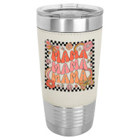 Groovy Mama One Thankful Mama Thanksgiving Mors Day , Best Gift, Costu Leatherette Tumbler | Artistshot