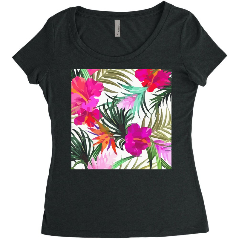 Tropical T  Shirt Tropical Fascinating Foliage T  Shirt Women's Triblend Scoop T-shirt by toyair | Artistshot