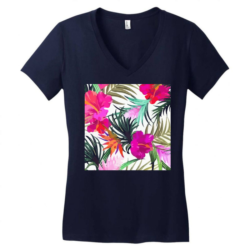 Tropical T  Shirt Tropical Fascinating Foliage T  Shirt Women's V-Neck T-Shirt by toyair | Artistshot