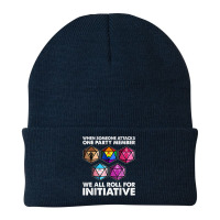 When Someone Attacks One Party Member We Roll For Initiative T Shirt Beanie | Artistshot