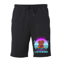 Bordeaux Great Dane T  Shirt I Hear You I'm Just Not Listening Bordeau Fleece Short | Artistshot