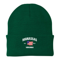 Manassas Virginia Va Usa Stars & Stripes Vintage Style Beanie | Artistshot