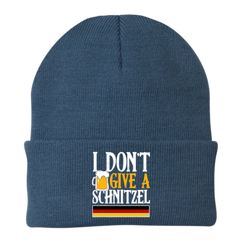 I Don't Give A Schnitzel German Beer Wurst Funny Oktoberfest Beanie by VictorCruz | Artistshot