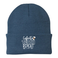 Cafecito Teach Repeat Bilingual Spanish Teacher Bilingue T Shirt Beanie | Artistshot