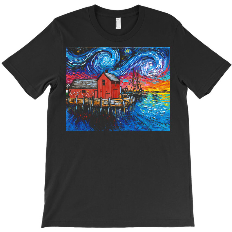 Rockport Massachusetts T  Shirt Motif 1 Night T  Shirt T-shirt | Artistshot