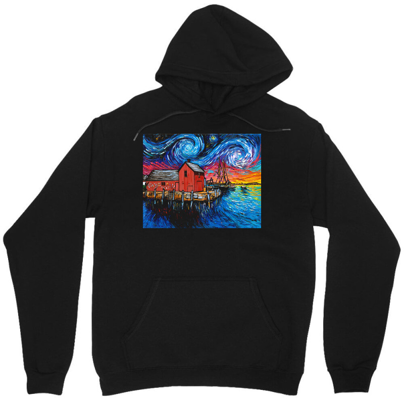 Rockport Massachusetts T  Shirt Motif 1 Night T  Shirt Unisex Hoodie | Artistshot