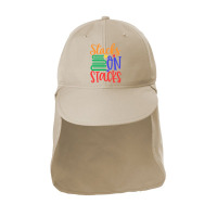 Books Stacks On Stacks Sun Shade Cap | Artistshot