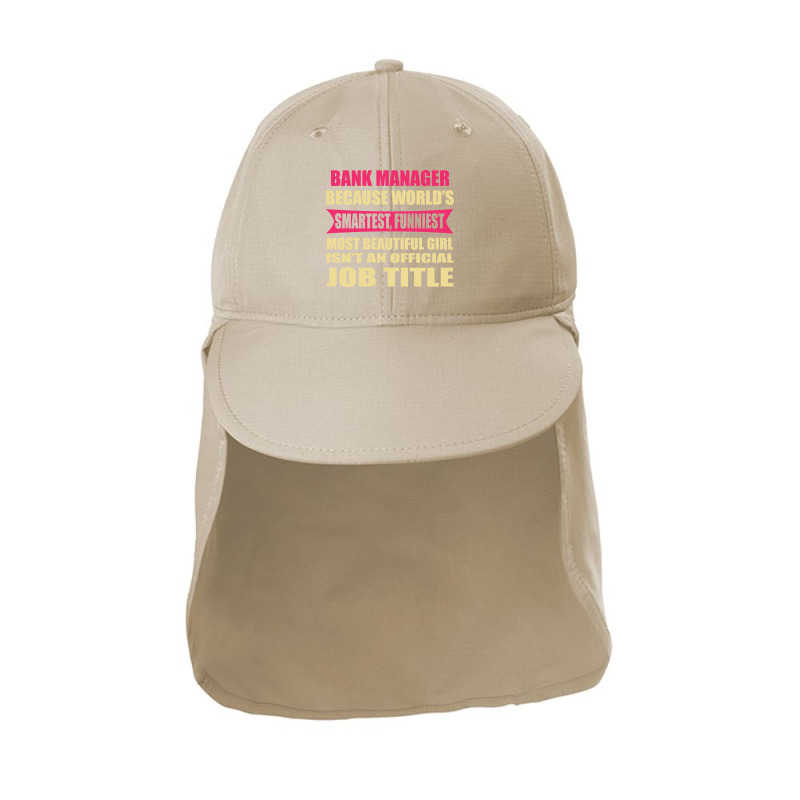 Bank Manager Funniest Isn't A Jobtitle Sun Shade Cap by thanchashop | Artistshot