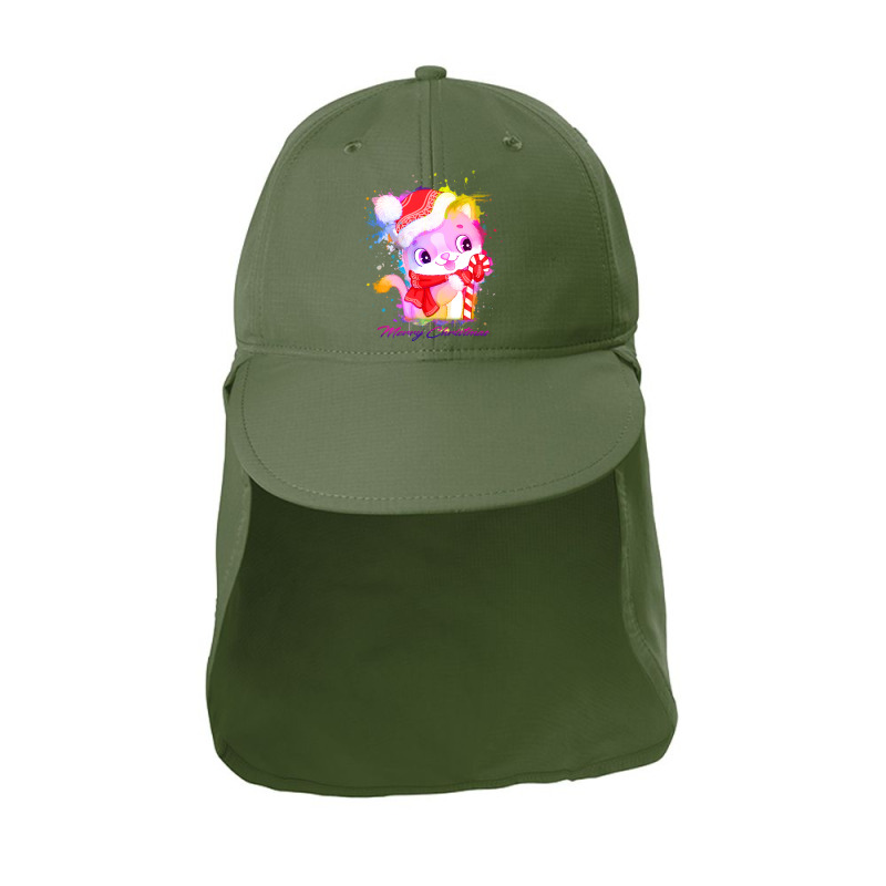 Merry Christmas Cat Sun Shade Cap | Artistshot