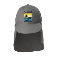 California Surfing Paradise,seal Beach California California Beach Sur Sun Shade Cap | Artistshot