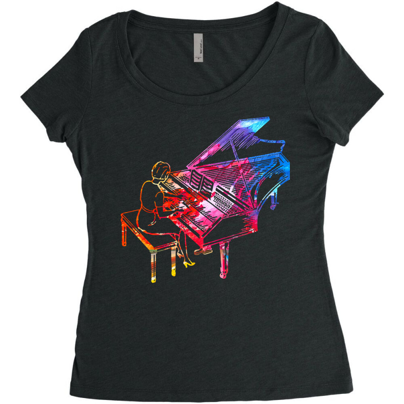 Piano Gift T  Shirtpiano Instrument Gift Idea T  Shirt Women's Triblend Scoop T-shirt by jibemessy | Artistshot