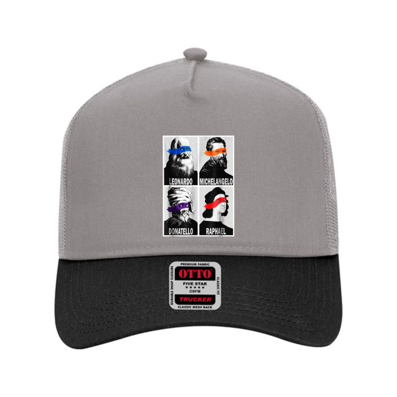 Renaissance Ninja Artists Poster Mesh Back Trucker Hat by frizidan | Artistshot