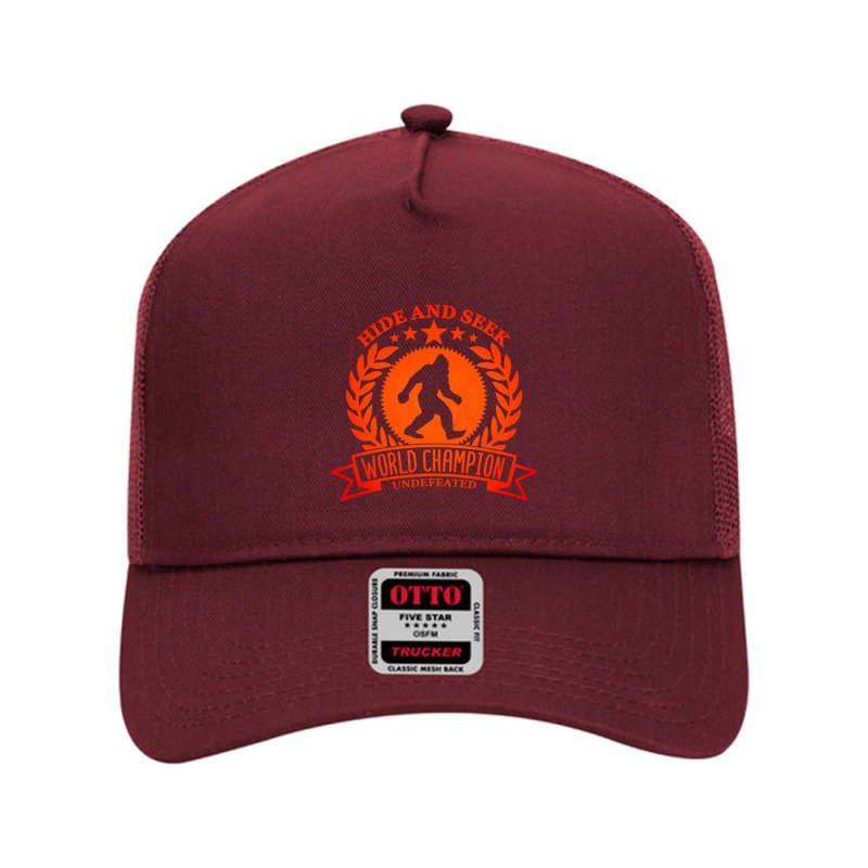 Hide And Seek World Champion Undefeated Mesh Back Trucker Hat by ArtMaker | Artistshot