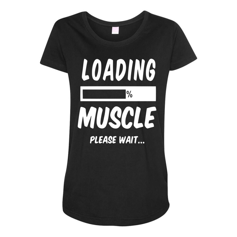 Installing Muscles Please Wait Maternity Scoop Neck T-shirt by rusmashirt | Artistshot