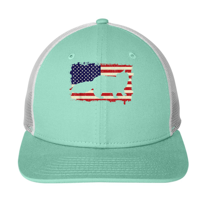 American Flag Paw Print Persian Cat Gift Pet Owner Patriotic T Shirt Snapback Trucker Cap | Artistshot