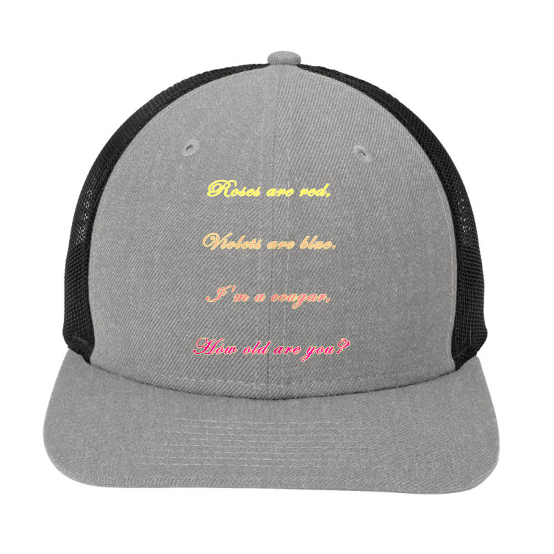 Womens Cougar Valentine  Funny Gift Idea For Ladies Snapback Trucker Cap by Hoangduong | Artistshot