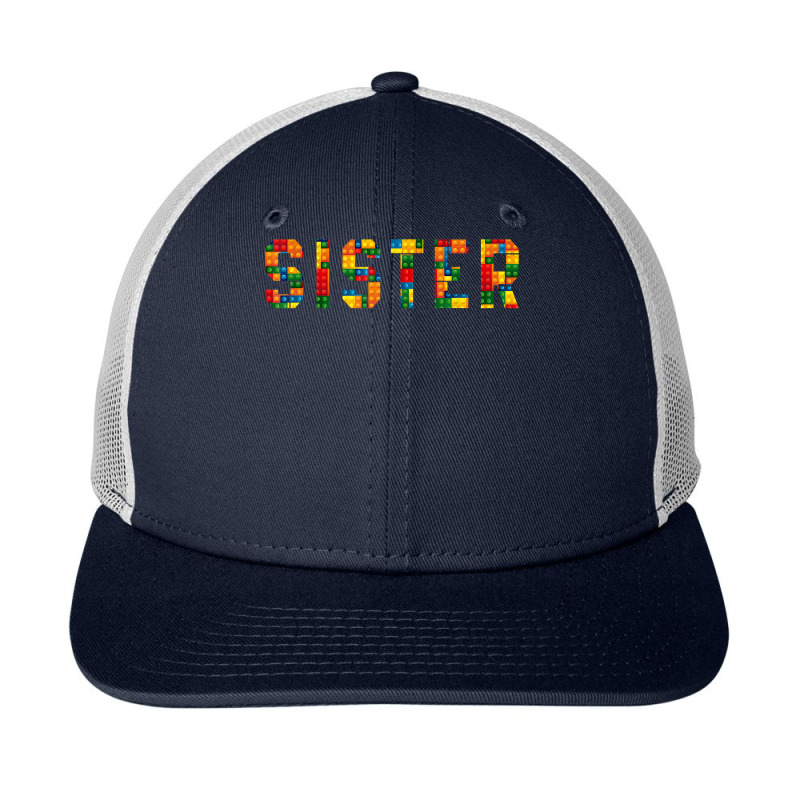 Birthday Brick Builder Funny Blocks Master Builder Sister T Shirt Snapback Trucker Cap by tandonwelters | Artistshot