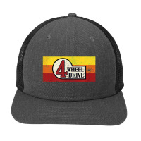 4 Wheel Drive Vintage 4x4 Overland Emblem With Stripes 4wd Snapback Trucker Cap | Artistshot