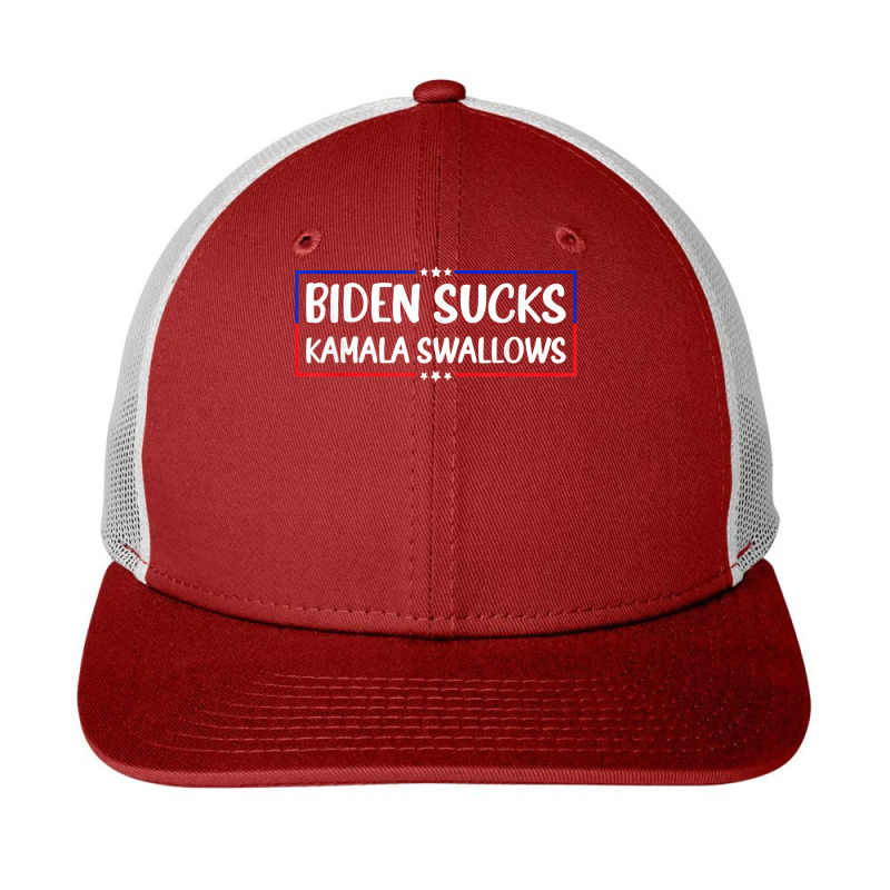 Biden Sucks Kamala Swallows Funny Biden And Kamala T Shirt Snapback Trucker Cap | Artistshot